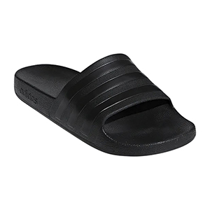 Adidas® Men’s Sized Adilette Aqua Slide - Black