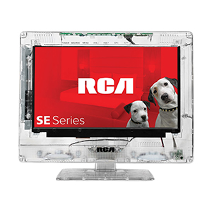 RCA® No Speaker 13" Clear LED Touch Button TV.
